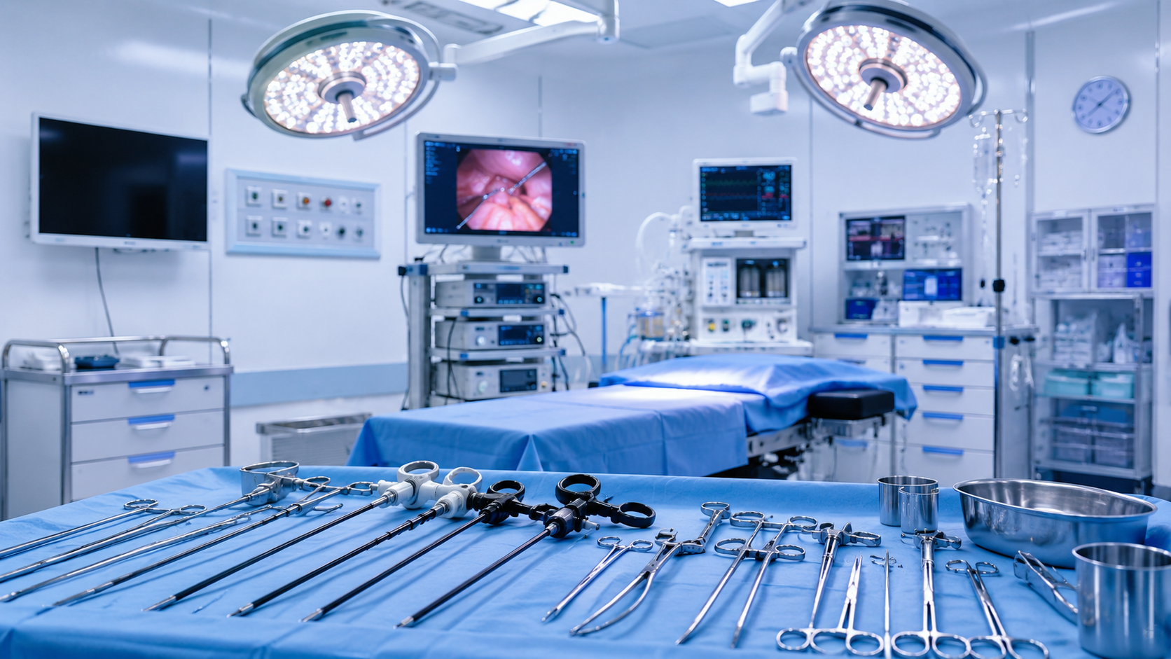 Best General Surgeon operation theatre with advanced laparoscopic surgery equipment at Flora Hospital